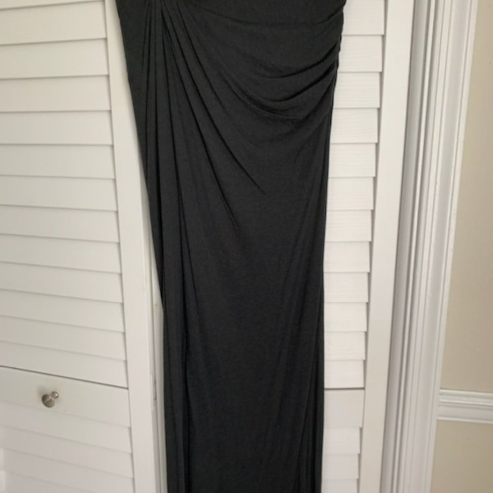 Helmut Lang Women's Slit Skirt - Titanium - L NWT